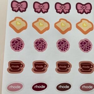 RHODE Sticker Collection - Pink, Orange, Brown